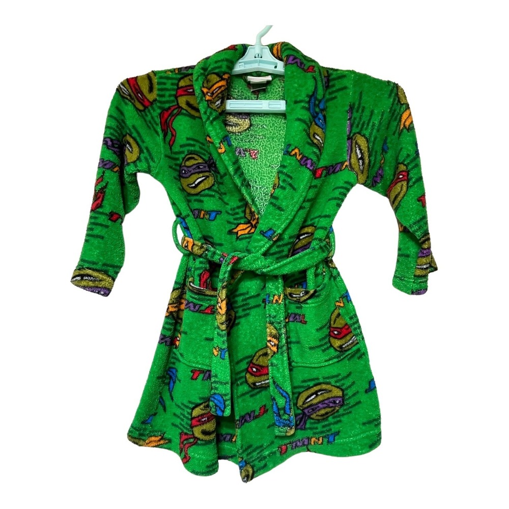 Nickelodean Teenage Mutant Ninja Turtles Fleece Bath‎ Robe Boys Small